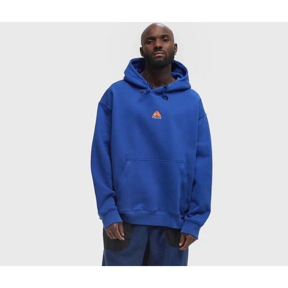 RARE Nike ACG Heavyweight Fleece Hoodie Blue (DH3087-480) Men’s Size Large NEW - Picture 8 of 9
